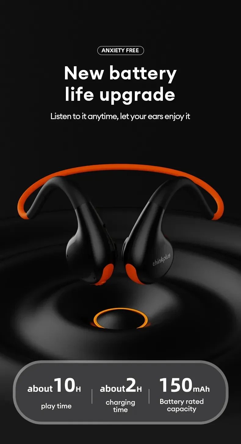 Original Lenovo X7 Air Conduction Headphone Wireless Bluetooth 5.3 Earphones Bone Conduction Sports Headset Outdoor EarHook Mic Original Lenovo X7 Air Conduction Headphone Wireless Bluetooth 5.3 Earphones Bone Conduction Sports Headset Outdoor EarHook Mic