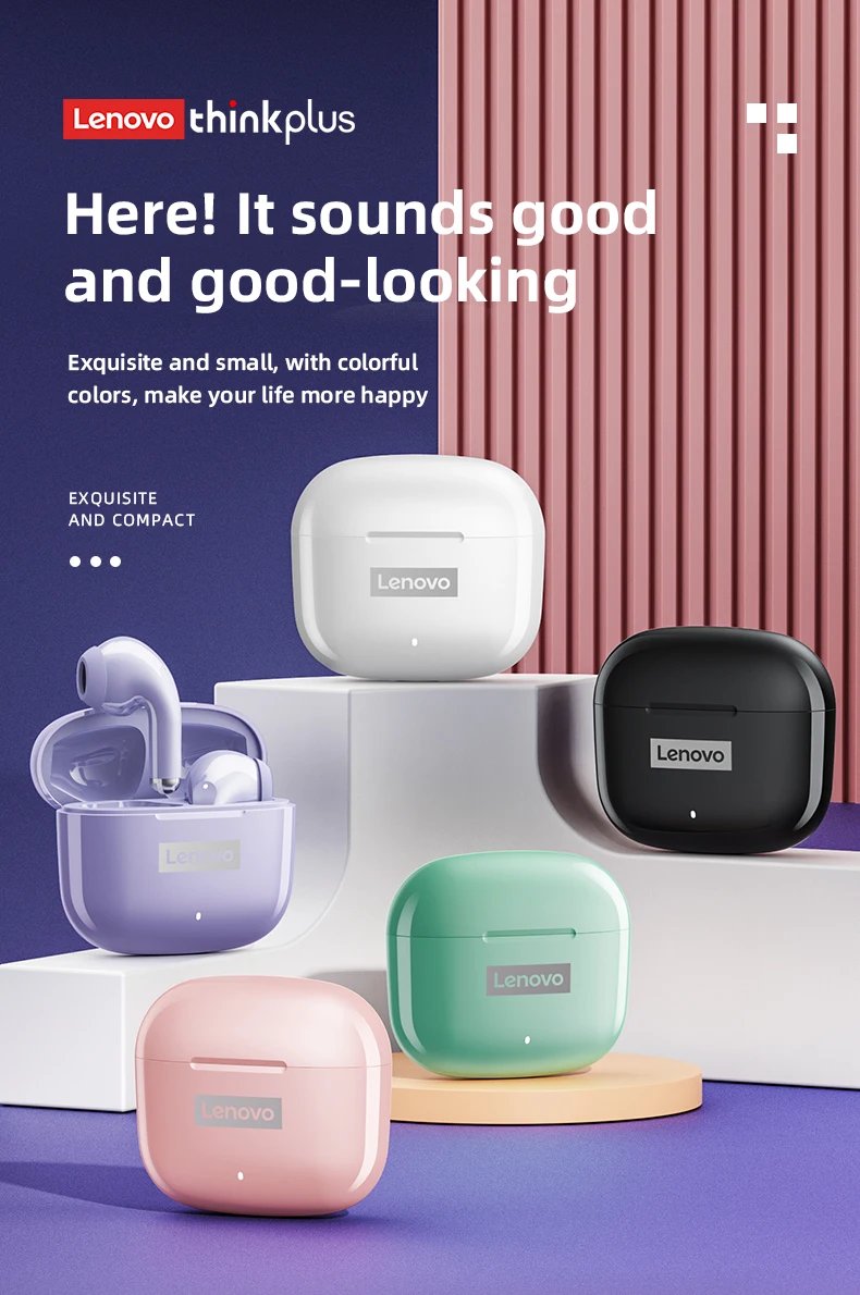 New Lenovo LP40 Pro Bluetooth V5.3 Earphones Punchy Bass Sound Headset Full Compatible Low Latency Game Sports Music Headphones New Lenovo LP40 Pro Bluetooth V5.3 Earphones Punchy Bass Sound Headset Full Compatible Low Latency Game Sports Music Headphones