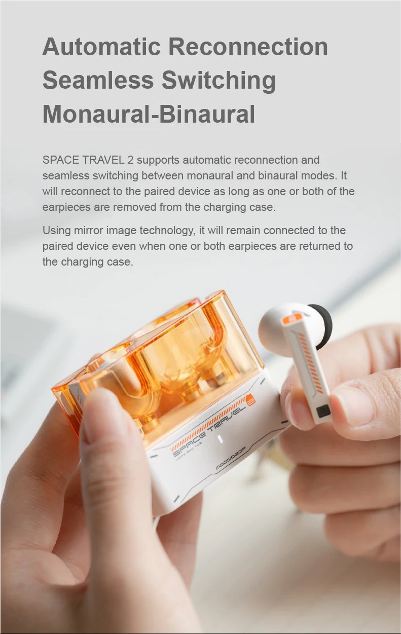 MOONDROP Space Travel 2 earphone HiFi Noise-Canceling TWS wiress Bluetooth 6.0 ANC Low-latency Game Mode SBC/AAC gaming headset MOONDROP Space Travel 2 earphone HiFi Noise-Canceling TWS wiress Bluetooth 6.0 ANC Low-latency Game Mode SBC/AAC gaming headset