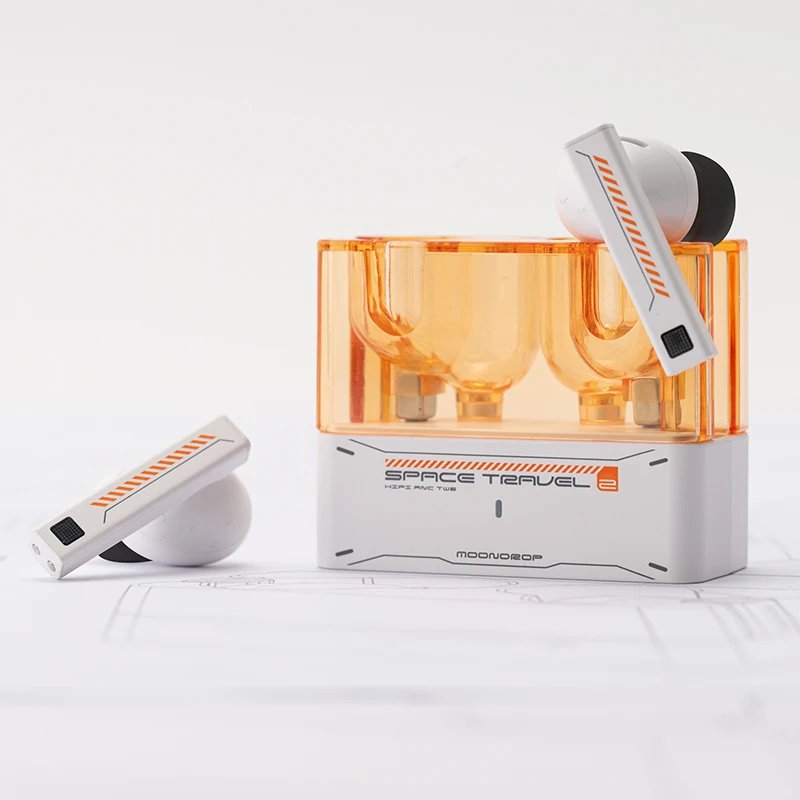 MOONDROP Space Travel 2 earphone HiFi Noise-Canceling TWS wiress Bluetooth 6.0 ANC Low-latency Game Mode SBC/AAC gaming headset - Image 3