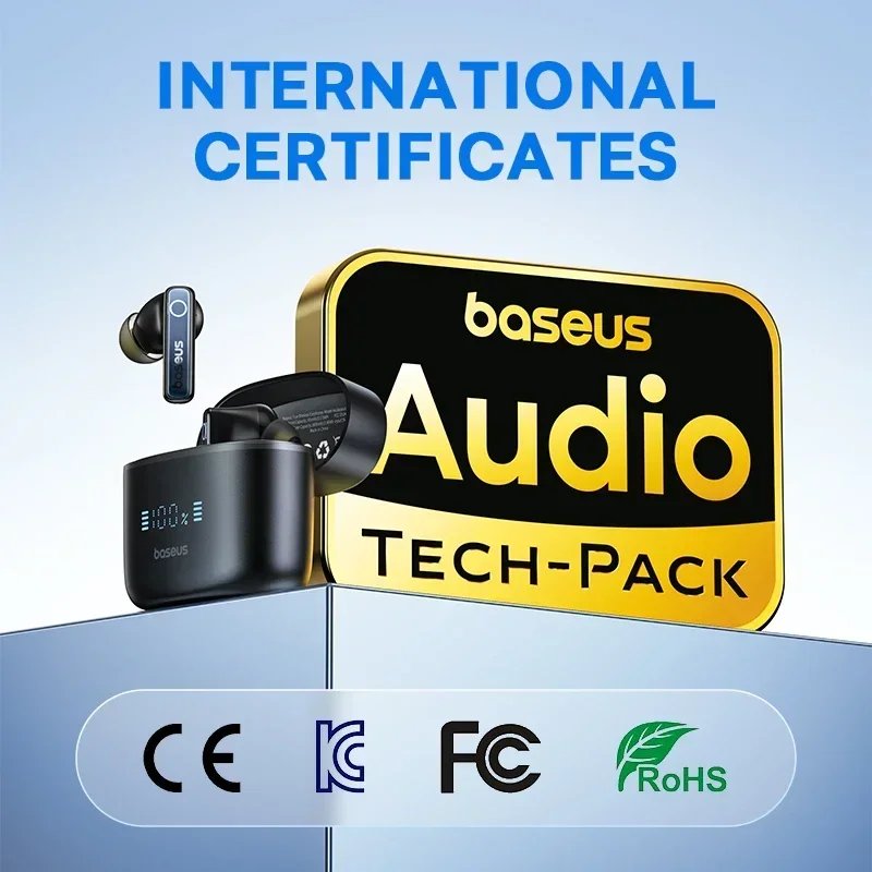 Baseus Bowie 30 Wireless Earphones 50dB Noise Reduction 65Hrs Long Playtime Bluetooth 5.3 Earbuds 6 Mics AI Call Clear Big Bass - Image 5