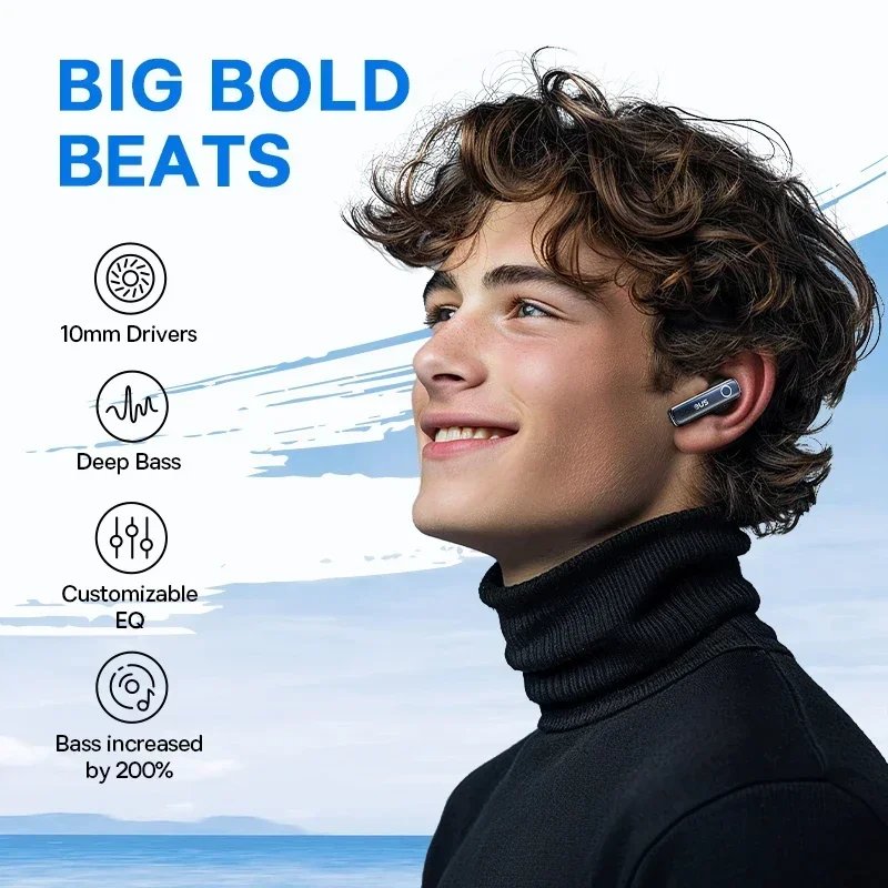 Baseus Bowie 30 Wireless Earphones 50dB Noise Reduction 65Hrs Long Playtime Bluetooth 5.3 Earbuds 6 Mics AI Call Clear Big Bass - Image 3