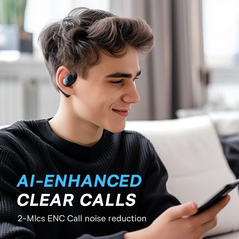 Baseus Eli 10i Fit Open-Ear Earphones Ear Hooks Wireless Bluetooth 5.4 Headphones IP54 Waterproof Air conduction Sports Earbuds - Image 3