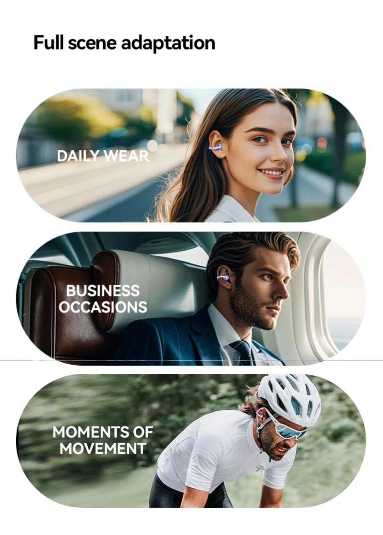 XIAOMI Mijia Wireless Earphone Open Ear M91 Ear Clip ENC Headset Bluetooth 5.4 HD Call Touch Control Headphone for Android iOS XIAOMI Mijia Wireless Earphone Open Ear M91 Ear Clip ENC Headset Bluetooth 5.4 HD Call Touch Control Headphone for Android iOS