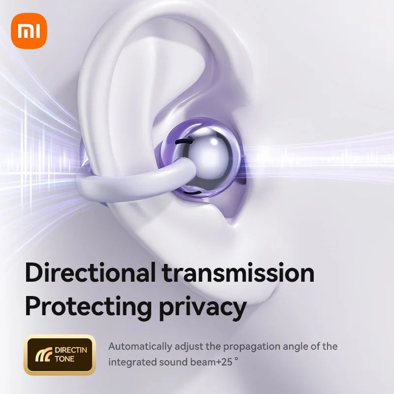 XIAOMI Mijia Wireless Earphone Open Ear M91 Ear Clip ENC Headset Bluetooth 5.4 HD Call Touch Control Headphone for Android iOS - Image 3