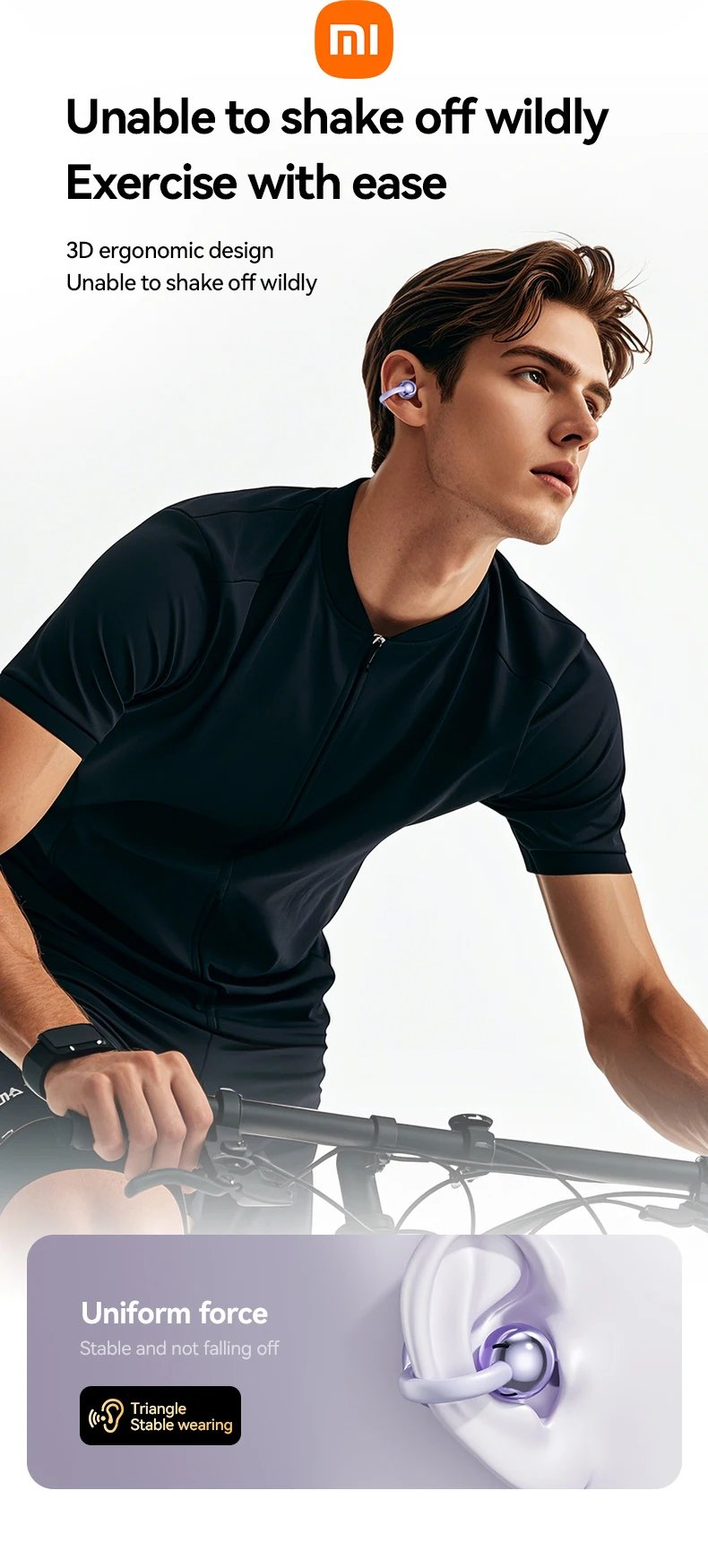 XIAOMI Mijia Wireless Earphone Open Ear M91 Ear Clip ENC Headset Bluetooth 5.4 HD Call Touch Control Headphone for Android iOS XIAOMI Mijia Wireless Earphone Open Ear M91 Ear Clip ENC Headset Bluetooth 5.4 HD Call Touch Control Headphone for Android iOS