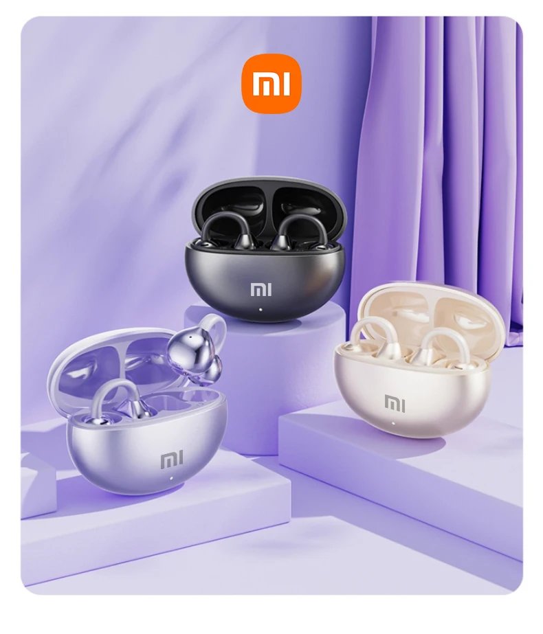 XIAOMI Mijia Wireless Earphone Open Ear M91 Ear Clip ENC Headset Bluetooth 5.4 HD Call Touch Control Headphone for Android iOS XIAOMI Mijia Wireless Earphone Open Ear M91 Ear Clip ENC Headset Bluetooth 5.4 HD Call Touch Control Headphone for Android iOS