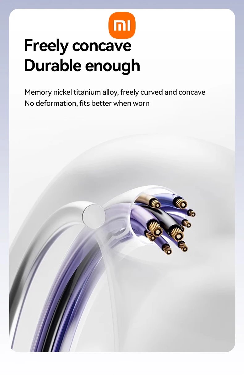 XIAOMI Mijia Wireless Earphone Open Ear M91 Ear Clip ENC Headset Bluetooth 5.4 HD Call Touch Control Headphone for Android iOS XIAOMI Mijia Wireless Earphone Open Ear M91 Ear Clip ENC Headset Bluetooth 5.4 HD Call Touch Control Headphone for Android iOS