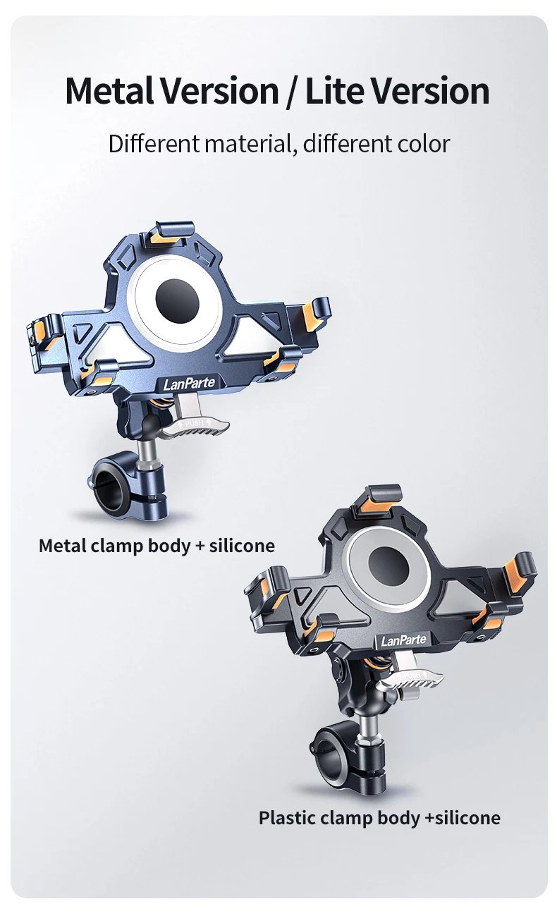 Alloy Motorcycle Phone Holder Universal High Quality Anti-Shake Motorcycle Mobile Stand 360° Adjustable Motos Navigation Bracket Alloy Motorcycle Phone Holder Universal High Quality Anti-Shake Motorcycle Mobile Stand 360° Adjustable Motos Navigation Bracket