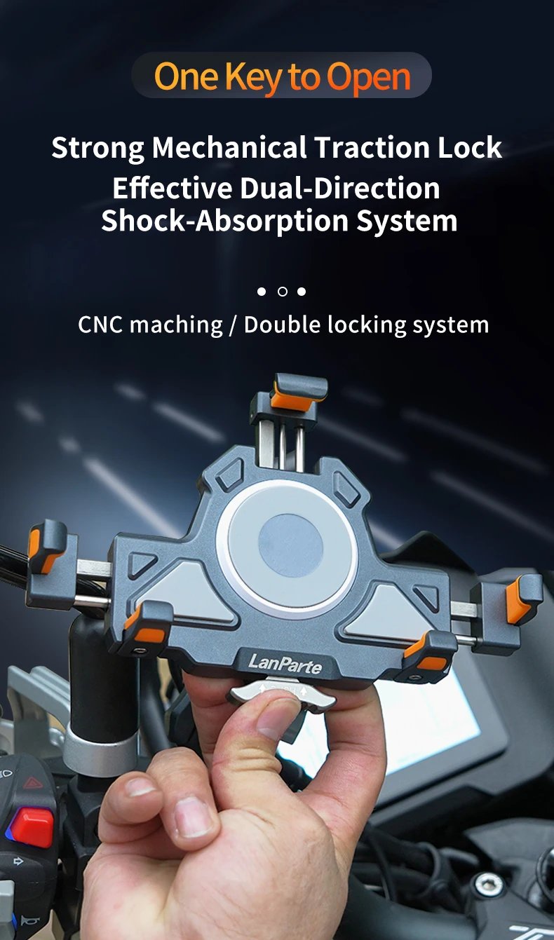 Alloy Motorcycle Phone Holder Universal High Quality Anti-Shake Motorcycle Mobile Stand 360° Adjustable Motos Navigation Bracket Alloy Motorcycle Phone Holder Universal High Quality Anti-Shake Motorcycle Mobile Stand 360° Adjustable Motos Navigation Bracket