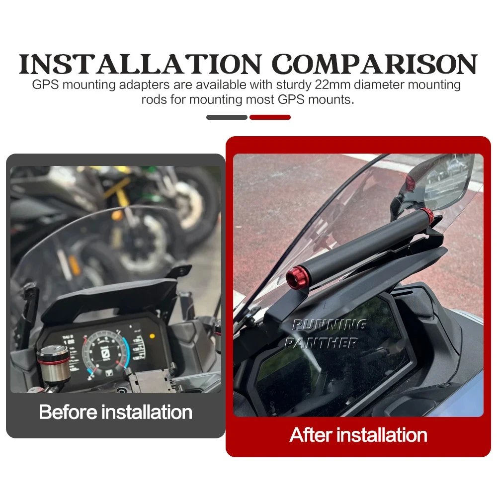 NEW modification accessories, navigation bracket, mobile phone holder 22 MM FOR YAMAHA TMAX 560 T-max 560 2025 NEW modification accessories, navigation bracket, mobile phone holder 22 MM FOR YAMAHA TMAX 560 T-max 560 2025