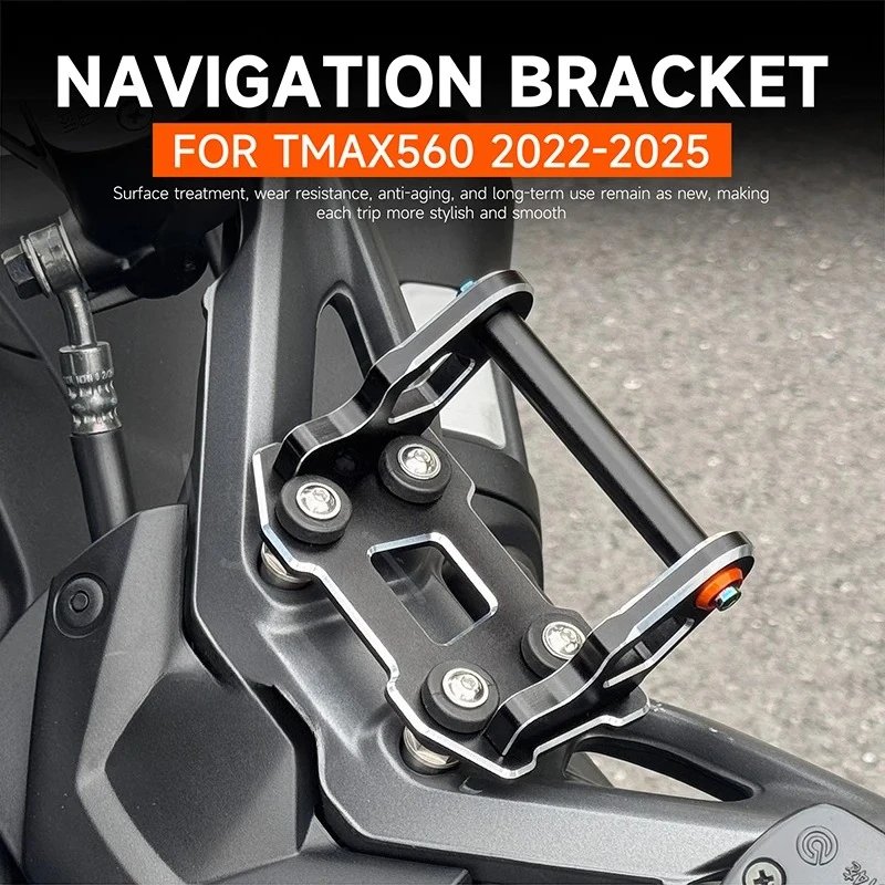 FOR YAMAHA T-MAX 560 TMAX560 T-max 560 2022-2025 Navigation Bracket NEW Motorcycle Navigator Phone Holder GPS Navigation Holder