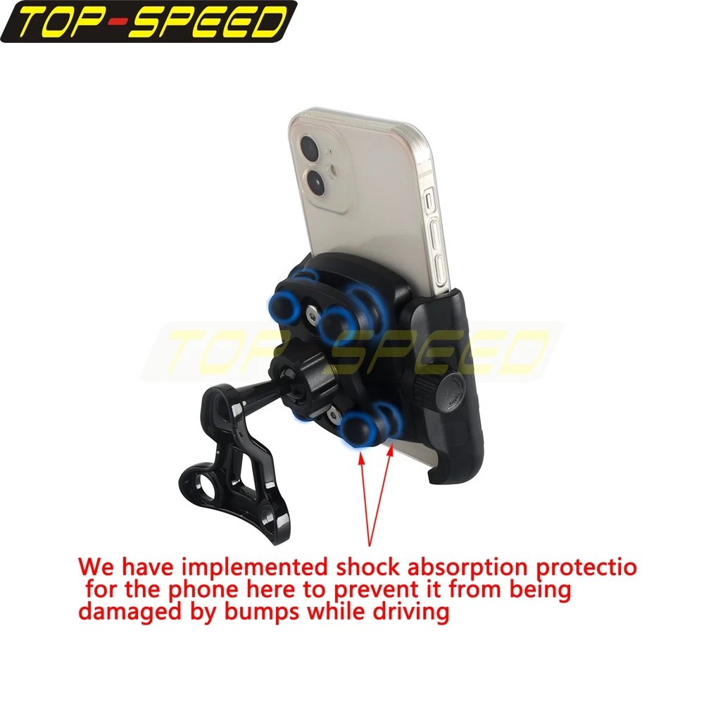 5.4-7.2" Motorcycle Phone Holder 360° Rotation Phone Mount For Harley FLTRX CVO Road Glide FLTRXSE Limited FLTRKSE Ultra FLTRUSE - Image 2