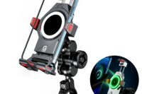 Motorcycle Mobile Phone Holder Shock Absorption Waterproof 15W Wireless Charging Full Aluminum Alloy Motorbike Handlebar Bracket