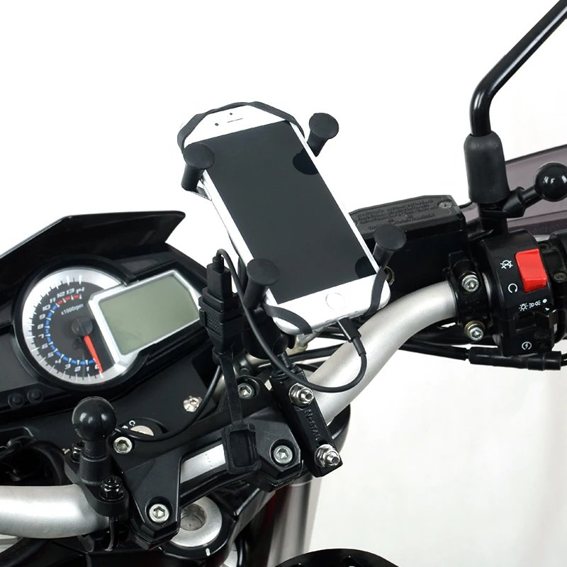 Car Phone Holder Wireless Charger Waterproof Wireless Charging Bike Cellphone Stand Motorcycle Phone Holder X Grip Mount for Ram - Image 4