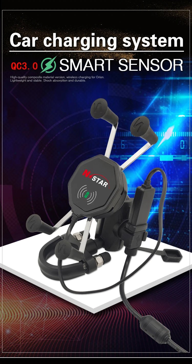 Car Phone Holder Wireless Charger Waterproof Wireless Charging Bike Cellphone Stand Motorcycle Phone Holder X Grip Mount for Ram Car Phone Holder Wireless Charger Waterproof Wireless Charging Bike Cellphone Stand Motorcycle Phone Holder X Grip Mount for Ram