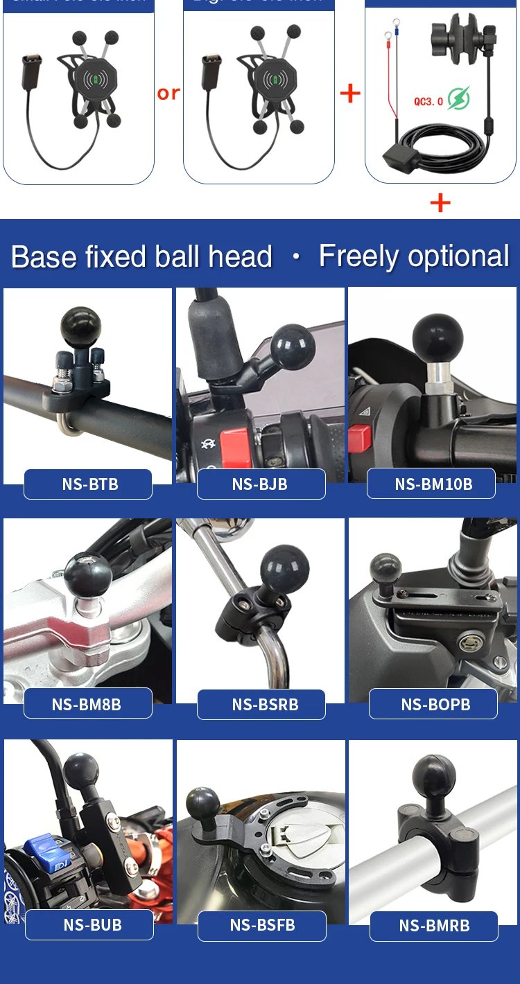 Car Phone Holder Wireless Charger Waterproof Wireless Charging Bike Cellphone Stand Motorcycle Phone Holder X Grip Mount for Ram Car Phone Holder Wireless Charger Waterproof Wireless Charging Bike Cellphone Stand Motorcycle Phone Holder X Grip Mount for Ram