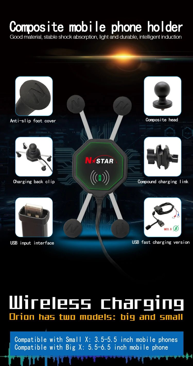 Car Phone Holder Wireless Charger Waterproof Wireless Charging Bike Cellphone Stand Motorcycle Phone Holder X Grip Mount for Ram Car Phone Holder Wireless Charger Waterproof Wireless Charging Bike Cellphone Stand Motorcycle Phone Holder X Grip Mount for Ram