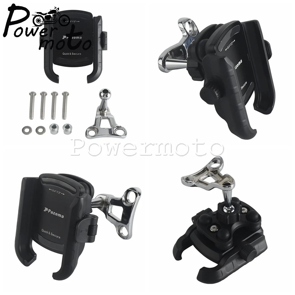 Fit 5.4-7.2-inch Phone Motorbike Phone Holder Stand Bracket Mount For Harley Touring FLHTP Road King FLHR FLTRX FLTRU FLHX FLHTK - Image 3