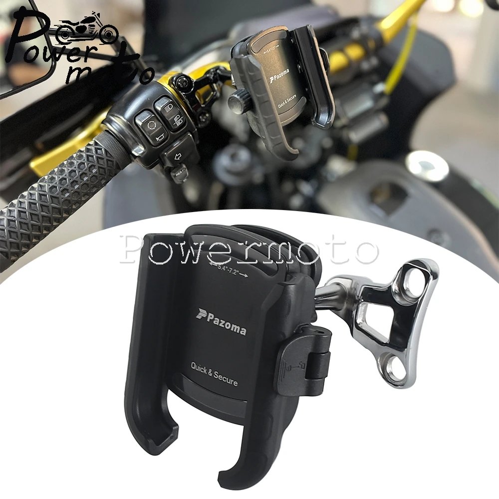 Fit 5.4-7.2-inch Phone Motorbike Phone Holder Stand Bracket Mount For Harley Touring FLHTP Road King FLHR FLTRX FLTRU FLHX FLHTK