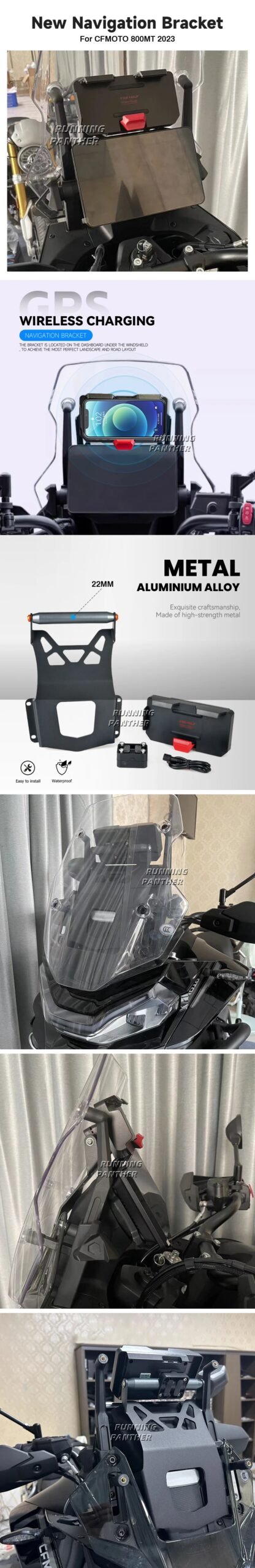 New Motorcycle Accessories Stand Holder Phone Mobile Phone GPS Navigation Plate Bracket For CFMOTO 800MT 800mt 800 MT 2023 New Motorcycle Accessories Stand Holder Phone Mobile Phone GPS Navigation Plate Bracket For CFMOTO 800MT 800mt 800 MT 2023