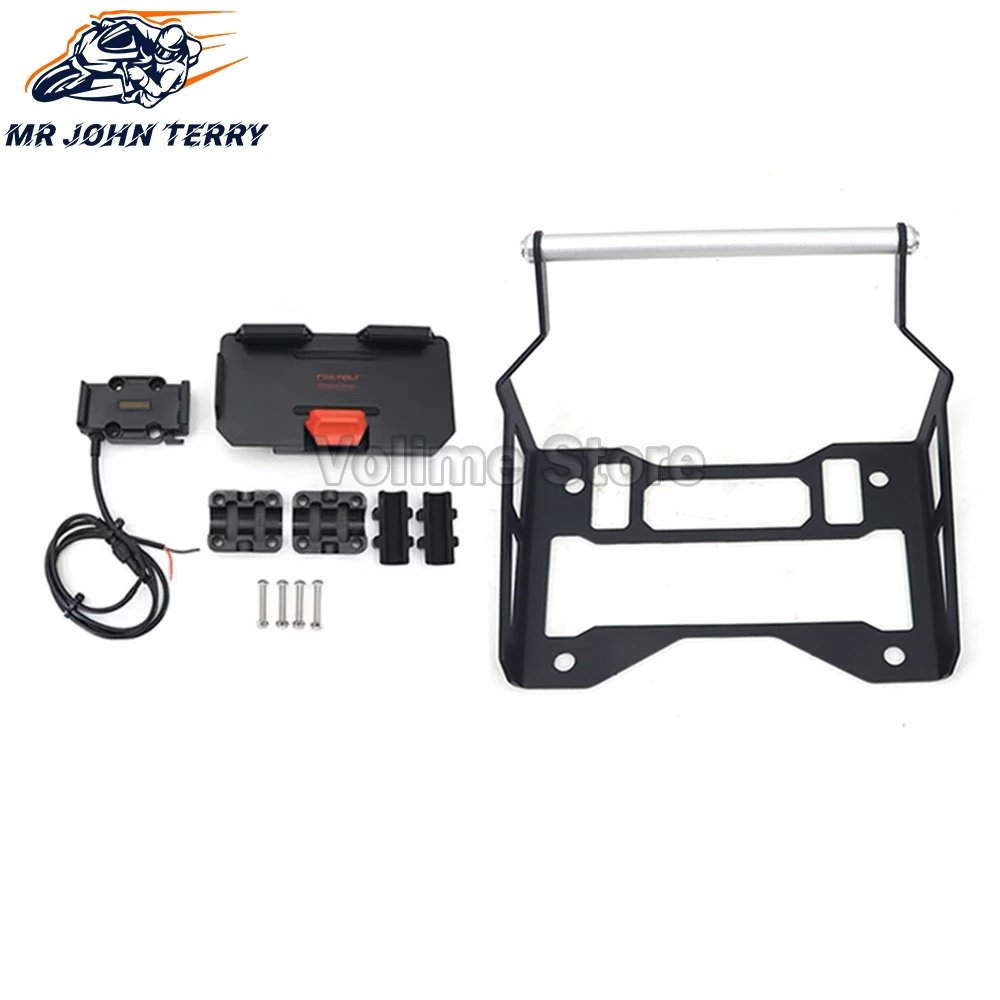 Motorcycle GPS Phone Holder USB & Wireless Charger Navigation Bracket Mount Stand NEW For 1290 SUPER ADV ADVENTURE S R 2021 2022