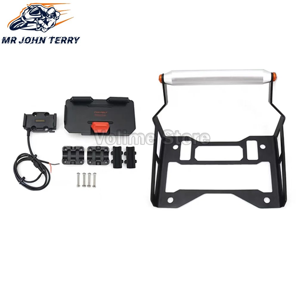 Motorcycle GPS Phone Holder USB & Wireless Charger Navigation Bracket Mount Stand NEW For 1290 SUPER ADV ADVENTURE S R 2021 2022