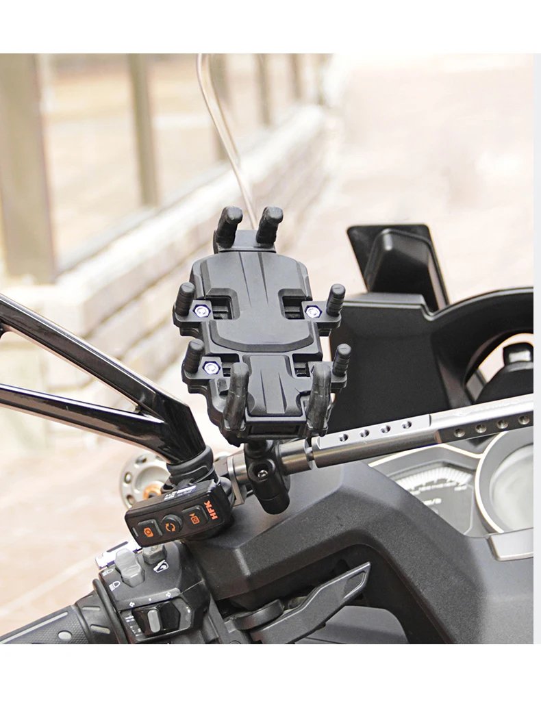 Universal Phone Holder Motorcycle Portable Armor Phone Mount Moto Mobile Stand Car Bike Cellphone Holder with 9cm Double Socket