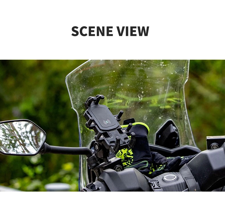 Universal Phone Holder Motorcycle Portable Armor Phone Mount Moto Mobile Stand Car Bike Cellphone Holder with 9cm Double Socket