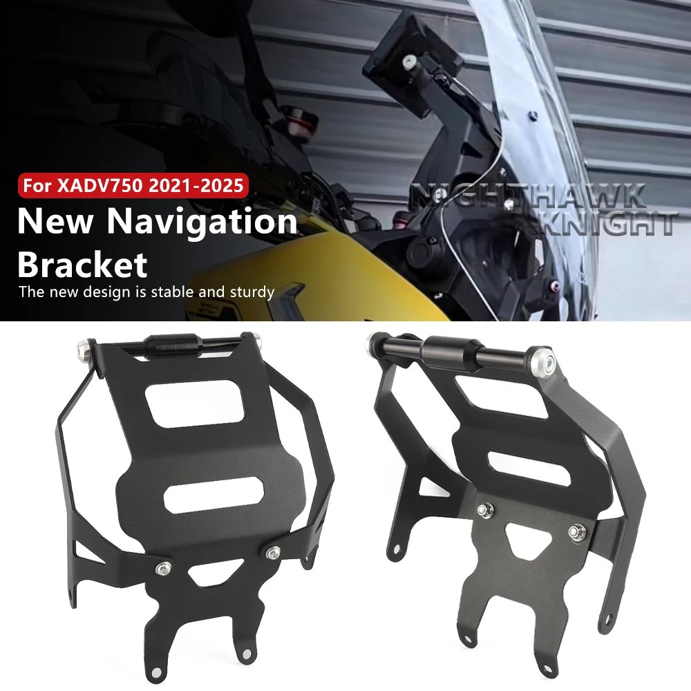 For Honda XADV750 X-ADV 750 2021-2025 24 Motorcycle Accessories Mobile Phone Holder Stand GPS Navigation Plate Bracket 12MM/22MM