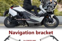For ZONTES 368G 368-G G368 Motorcycle 22MM GPS Phone Navigation Bracket Driving Recorder Holder Aluminum Mount Stand Accessories