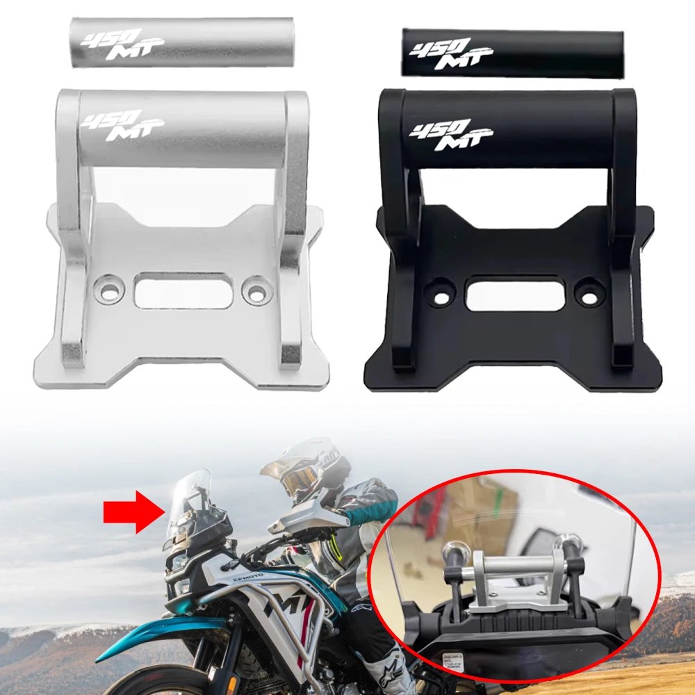 Fit For CFMOTO 450MT CF 450 MT450 2025 Motorcycle Accessories CNC Aluminum GPS Phone Holder Stand Navigation Extension Bracket