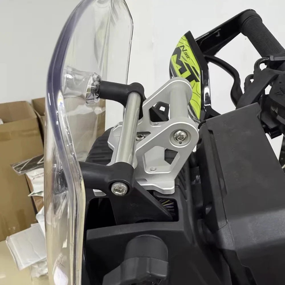 Fit For CFMOTO 450MT CF 450 MT450 2025 Motorcycle Accessories CNC Aluminum GPS Phone Holder Stand Navigation Extension Bracket Fit For CFMOTO 450MT CF 450 MT450 2025 Motorcycle Accessories CNC Aluminum GPS Phone Holder Stand Navigation Extension Bracket