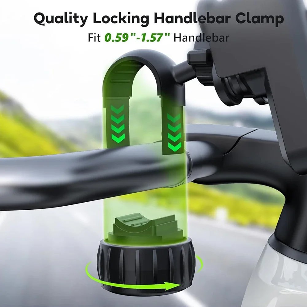 Bicycle E Scooter Mobile Phone Holder Handlebar[Quick Installation] Universal Mobile Phone Holder Bicycle Handlebar for iPhone