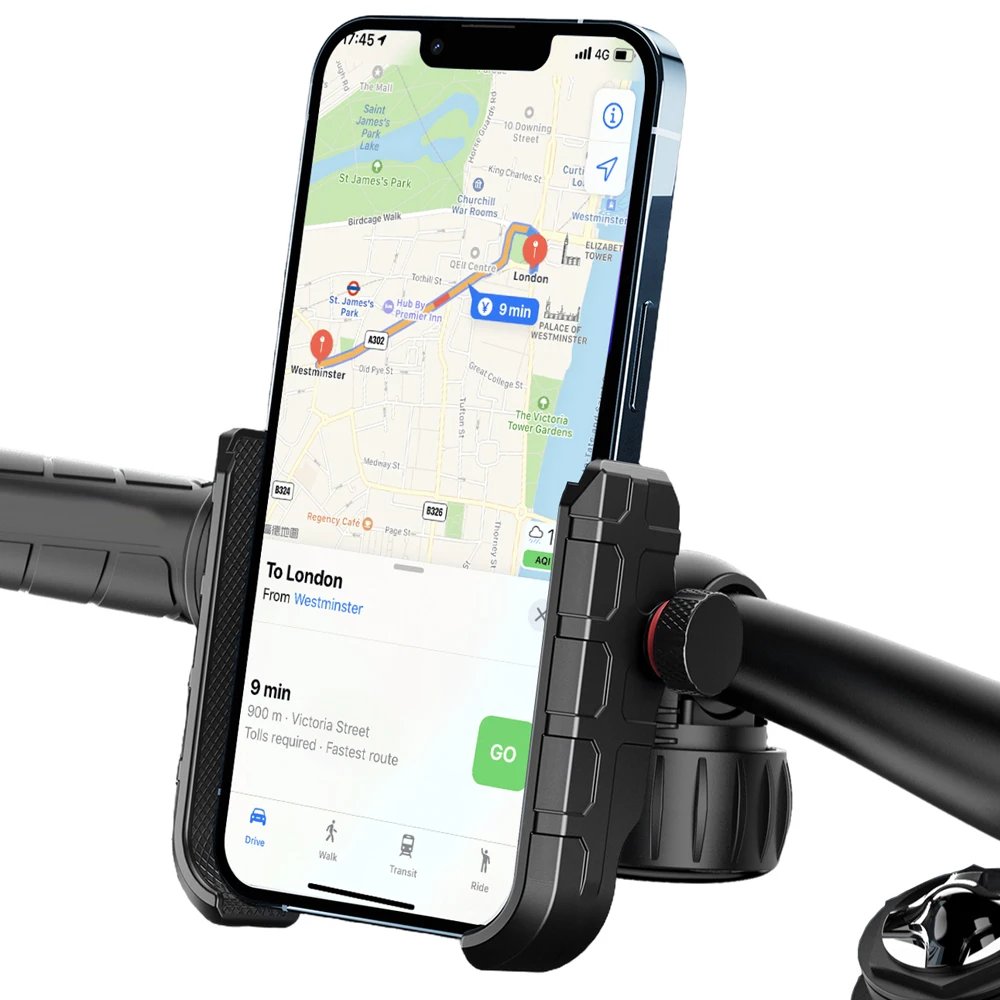 Bicycle E Scooter Mobile Phone Holder Handlebar[Quick Installation] Universal Mobile Phone Holder Bicycle Handlebar for iPhone