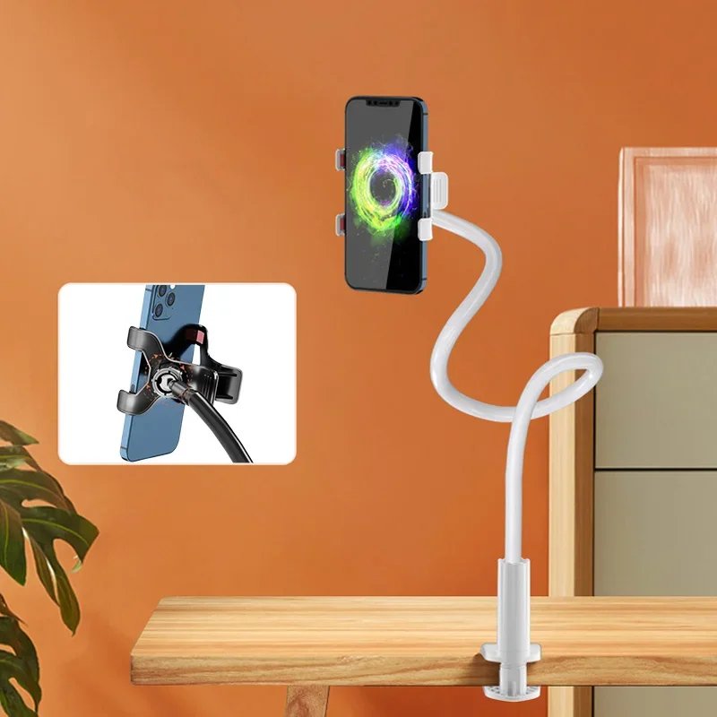 360 Clip Mobile Phone Holder Stand Portable Flexible Lazy Bed Desktop Bracket Desk Mount Stand Base For iPhone Samsung Xiaomi