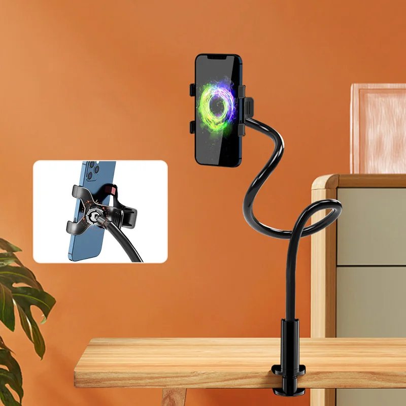 360 Clip Mobile Phone Holder Stand Portable Flexible Lazy Bed Desktop Bracket Desk Mount Stand Base For iPhone Samsung Xiaomi