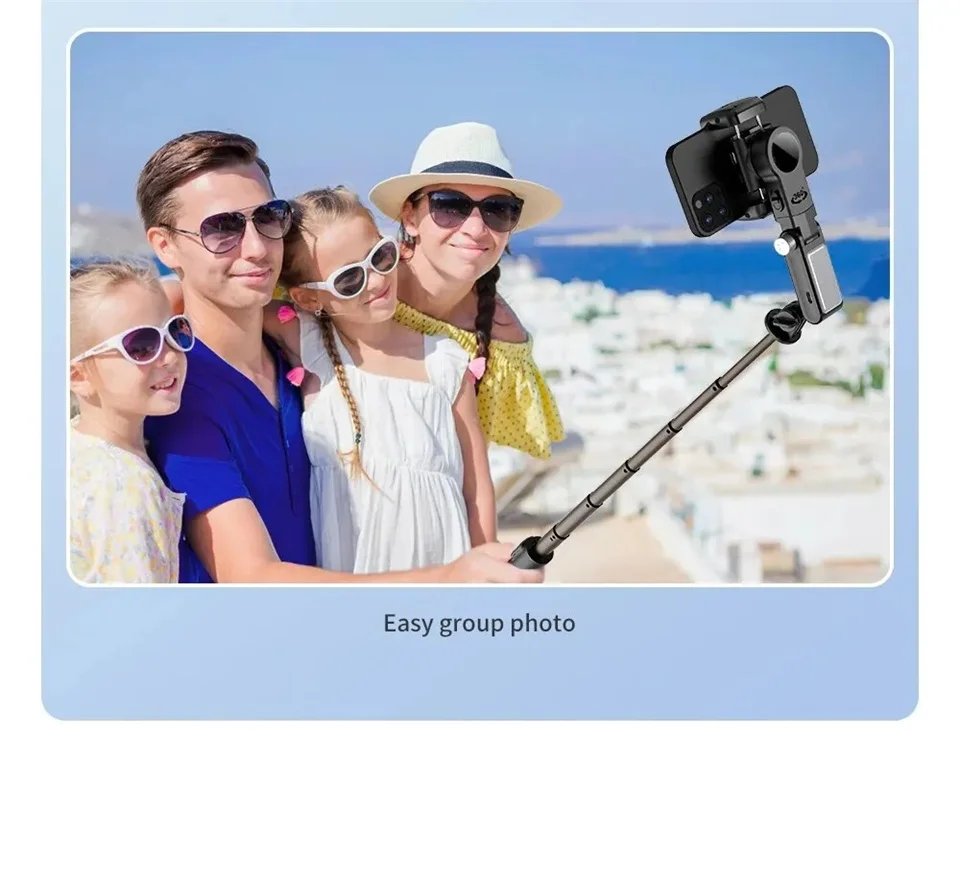 Desktop Following the shooting Mode Gimbal Stabilizer Selfie Stick Tripod with Fill Light for iPhone Cell Phone Smartphone