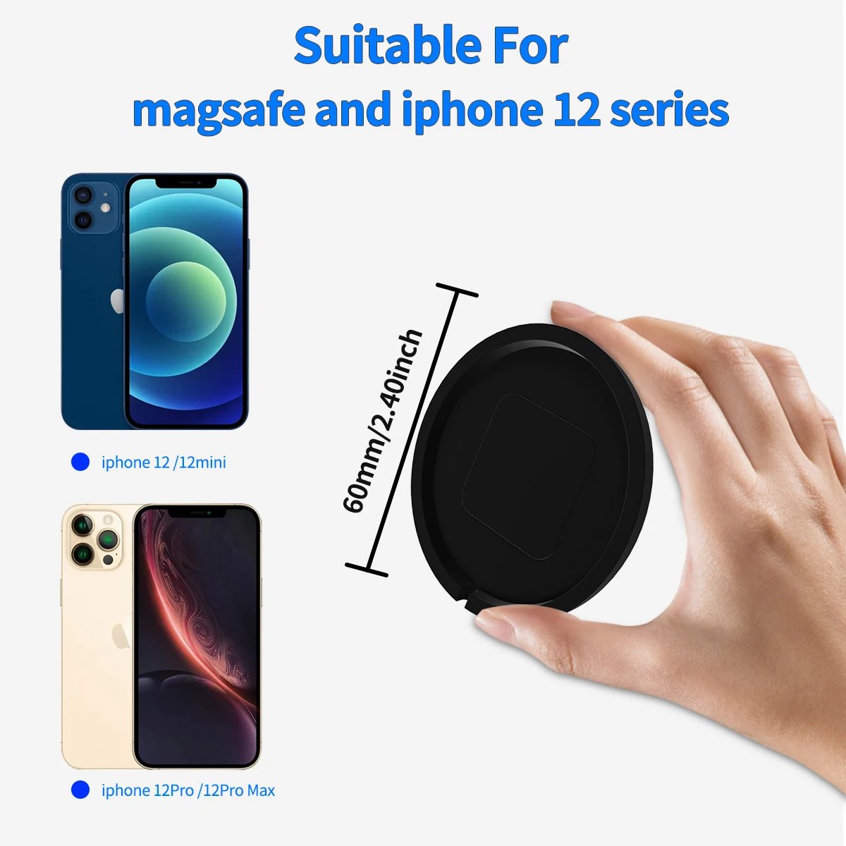 Car Phone Holder  Silicone Base Wireless Fast Charging Only Charger Cradle Phone Stand For IPhone 12 mini 12 Pro - Image 4