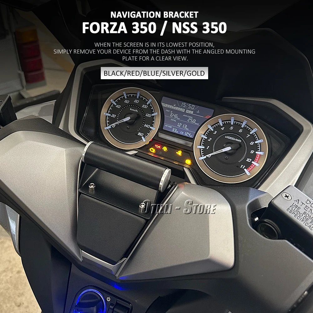 For Honda Forza 350 Forza350 NSS NSS350 2021 2022 2023 2024 New Motorcycle Phone Stand Holder GPS Navigation Plate Bracket For Honda Forza 350 Forza350 NSS NSS350 2021 2022 2023 2024 New Motorcycle Phone Stand Holder GPS Navigation Plate Bracket