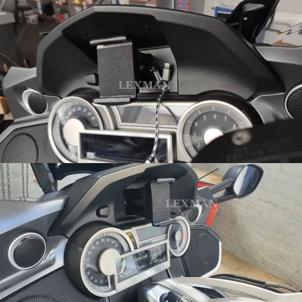 Motorcycle Accessories USB Charging GPS Smartphone Holder Navigation Bracket Mount Stand For BMW K1600B K1600GTL K1600GT 2011-20