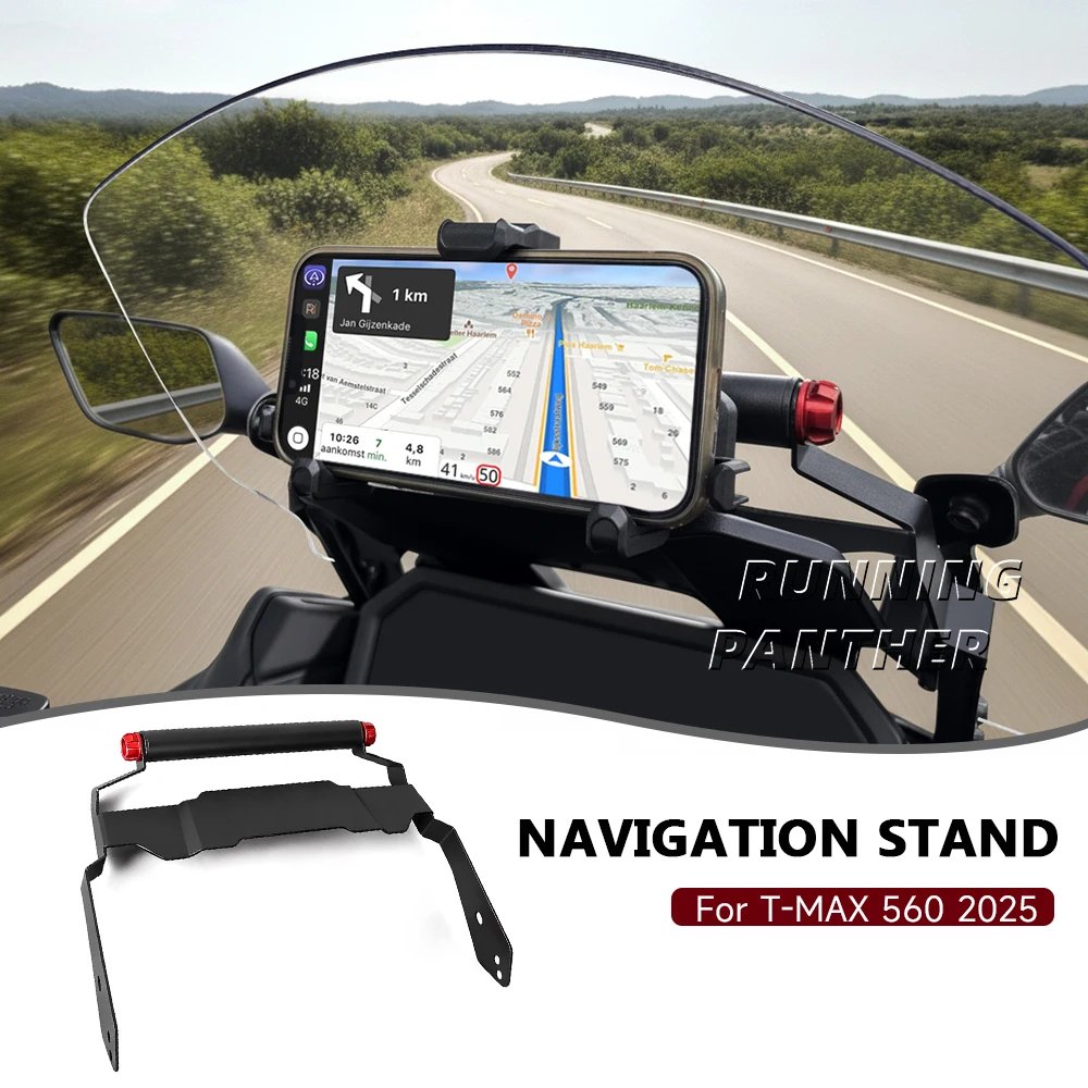 For YAMAHA TMAX 560 TMAX560 T-MAX560 2025 22MM Motorcycle Navigation Bracket Phone Holder Plate Stand Mobile  Accessories