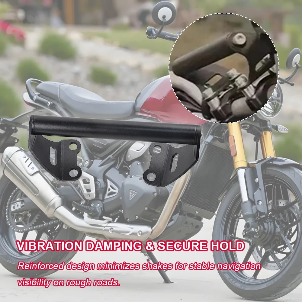 For Triumph Speed400 Speed 400x 2024 Scrambler 400 24 Motorcycle GPS Navigation Phone Holder Extension Holder Cellphone Bracket