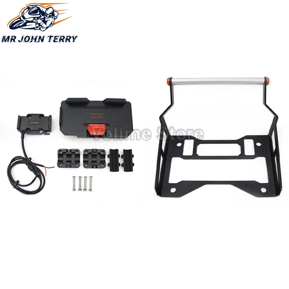 For 1290 SUPER ADV ADVENTURE S R 2021 2022 Motorcycle GPS Phone Holder USB & Wireless Charger Navigation Bracket Mount Stand For 1290 SUPER ADV ADVENTURE S R 2021 2022 Motorcycle GPS Phone Holder USB & Wireless Charger Navigation Bracket Mount Stand