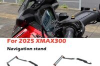 New For 2025 Yamaha XMAX300 X MAX 300 xmax300 Modified Navigation Bracket Expanded Horizontal Bar Phone Clip Camera Bracket