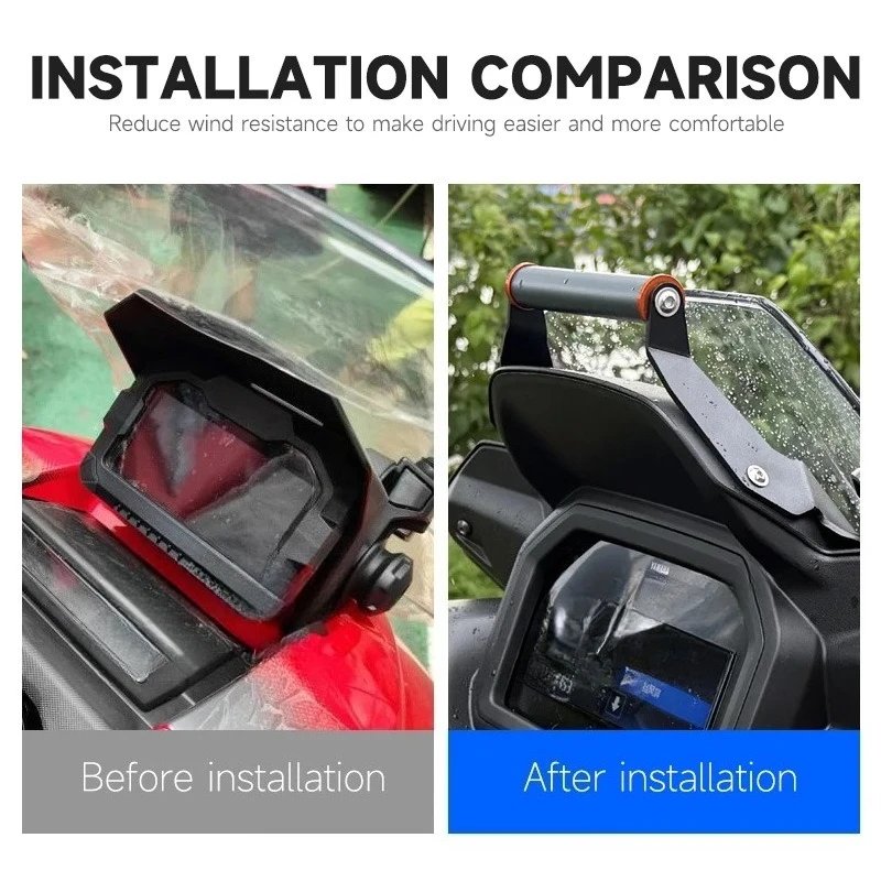 New For 2025 Yamaha XMAX300 X MAX 300 xmax300 Modified Navigation Bracket Expanded Horizontal Bar Phone Clip Camera Bracket