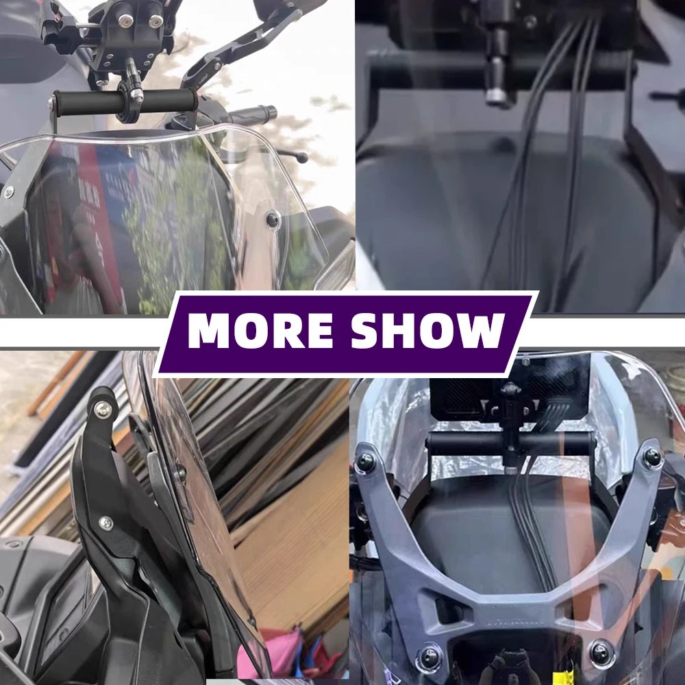 For Yamaha XMAX 300 XMAX 300 Tech Max+ 2025- Handle Bar Cellphone Phone Support Handlebar Extension GPS Navigation Bracket