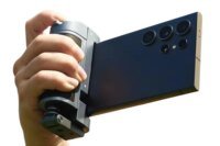 Phone Camera Grip with Bluetooth, Hidden Selfie Stick Stand Multi-Mode Control Universal Fit for IPhone/Android - Vlog Essential