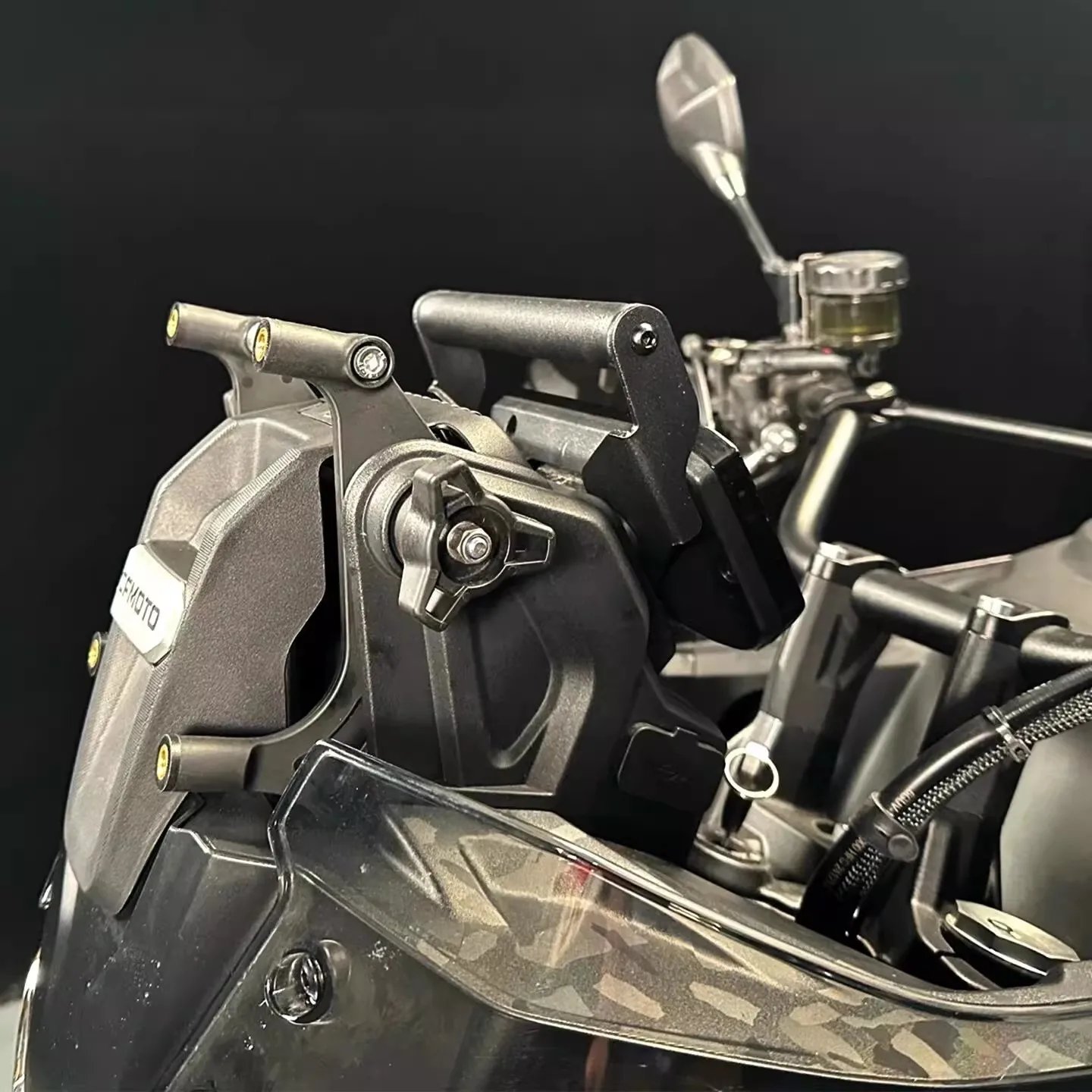 New 2025 for CFMOTO 700MT 700 MT MT700 Motorcycle Accessories GPS Mobile Phone Holder Navigation New Expansion Pole Accessories - Image 2