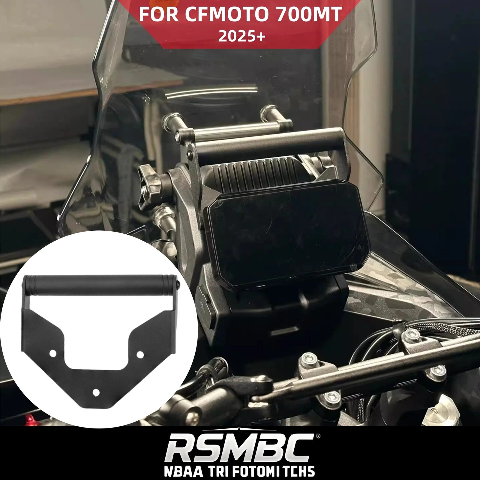 New 2025 for CFMOTO 700MT 700 MT MT700 Motorcycle Accessories GPS Mobile Phone Holder Navigation New Expansion Pole Accessories